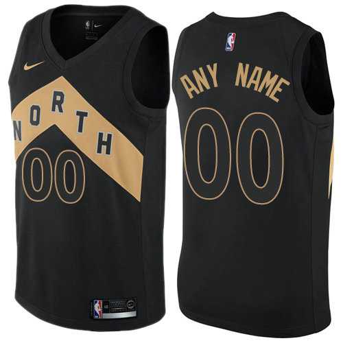 Men & Youth Customized Toronto Raptors Black City Edition Nike Jersey